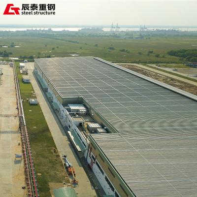 Wide Span Prefab Steel Frame Building Construction Weatherproof