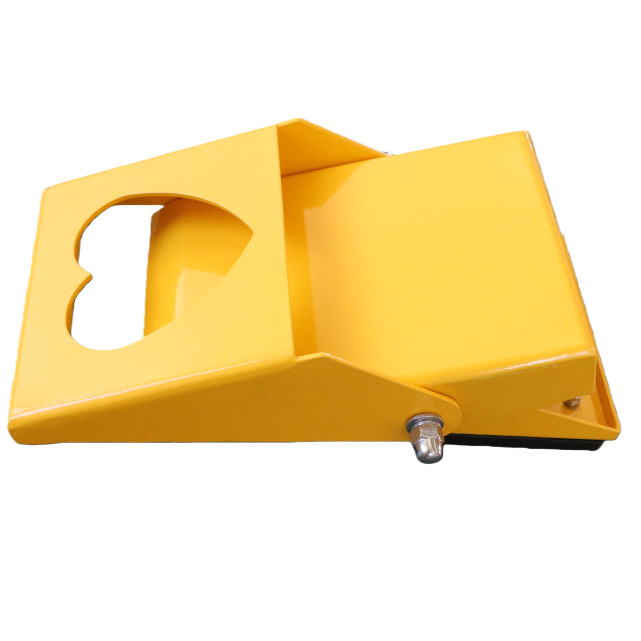 Striking Yellow Foldable Anti Theft Wheel Lock Love Shaped