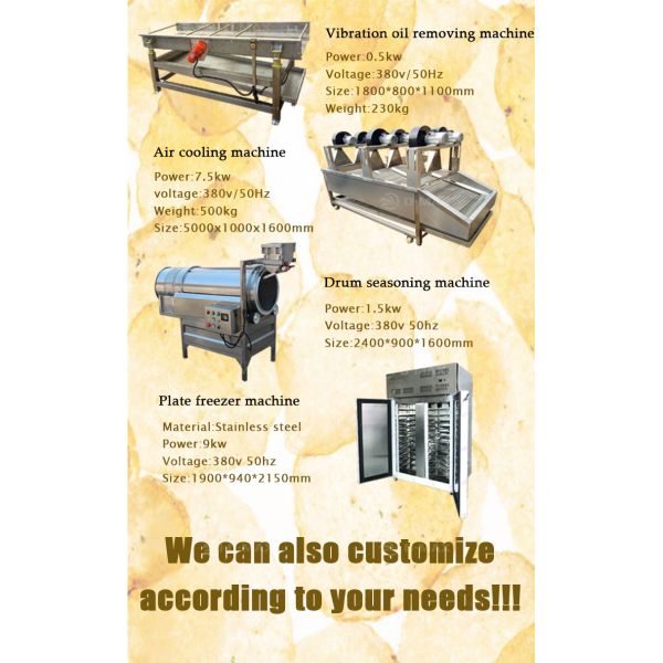 Potato Strips Cutting Oiling Packing Machine for Fruit Processing Plant 1580*850*800mm