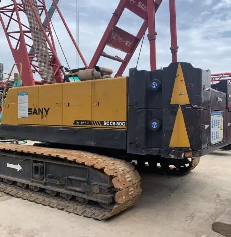 SANY 55tons Used Crawler Crane Hydraulic SCC550A-6 Sany Crawler Crane