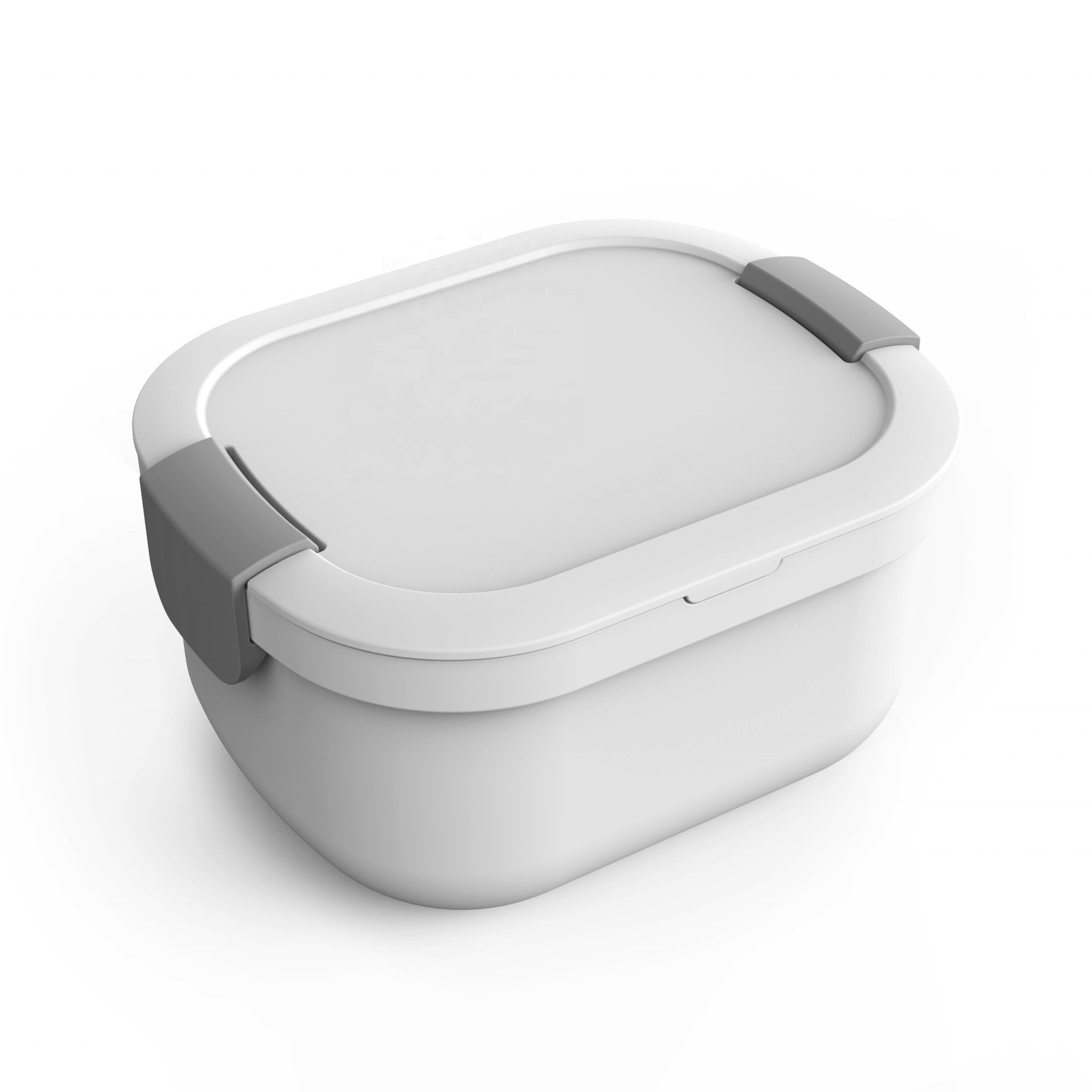 506g White Eco Friendly BPA Free Salad Container Set for Kids Lunch and Fridge Storage