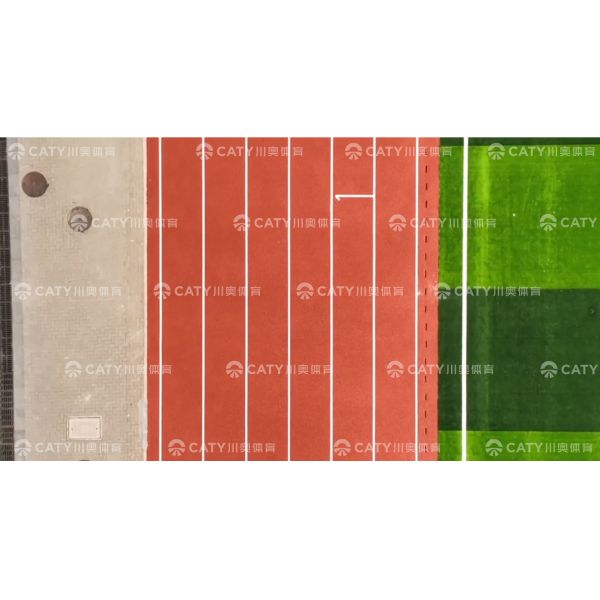 World Athletics Certified EPDM Running Track with Shock Absorption and 10 Years Service Life