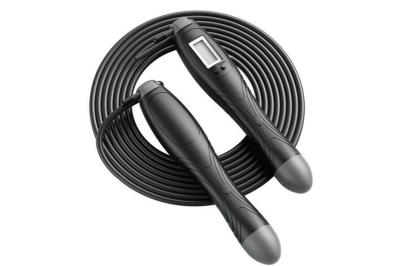 Nonslip Handle Electronic Counting Skipping Rope With Bearing Weight