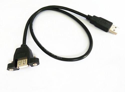 Mount pannel usb A Male to Female extension cable with screw