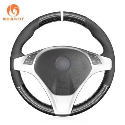 Alfa Romeo Giulietta 2010-2014 Matte Carbon Fiber Blue Hand Stitched Steering Wheel Cover