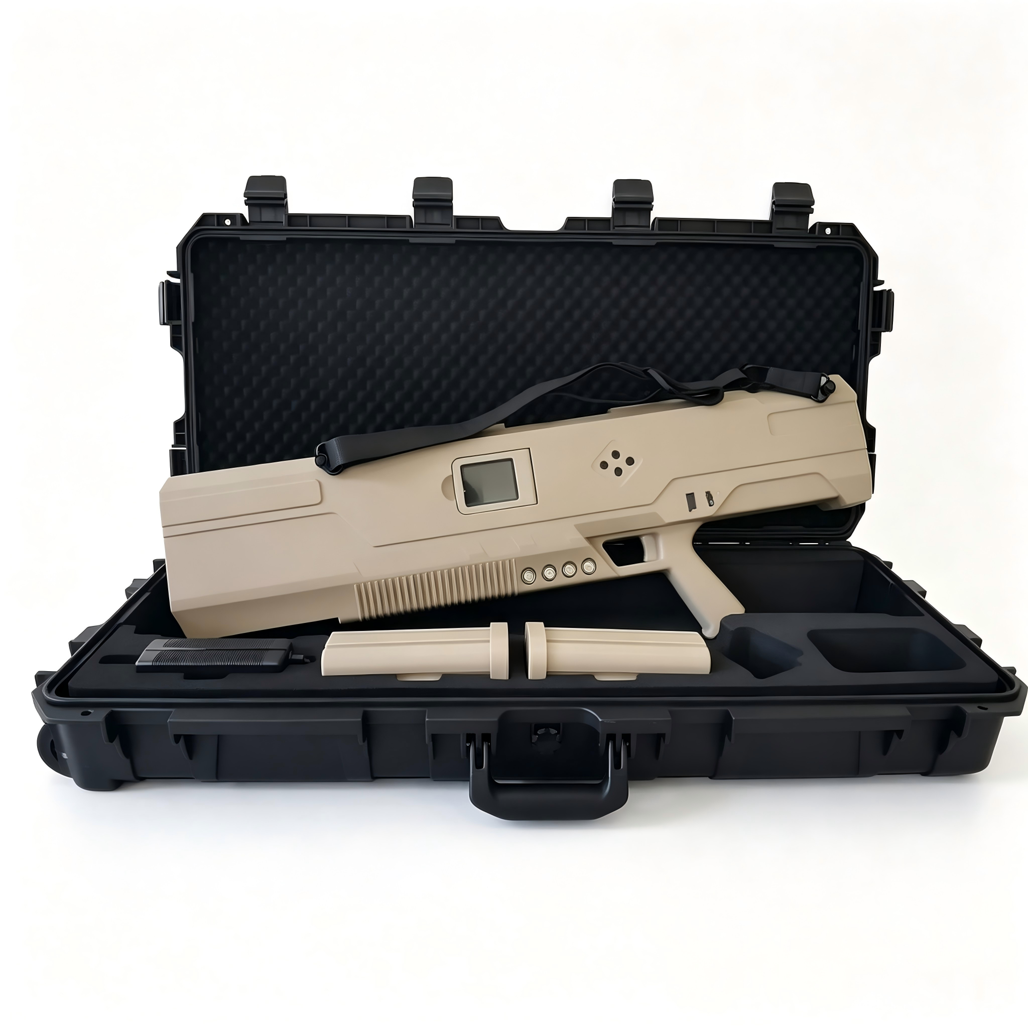 Integrated Portable Anti Drone Jammer Drone Detection With Touchscreen User Interface