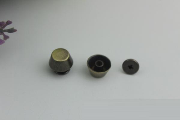 Fashion design gold color accessories 8 mm studs bag copper rivets for leather