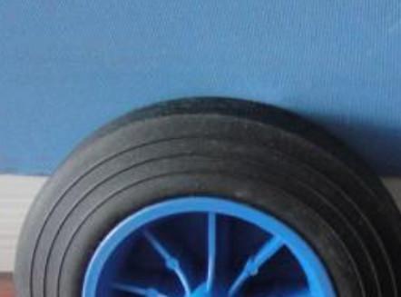 Rubber Tyre Trash Bin Wheel With Colored Rim Wheelie Bin Wheel Replacement