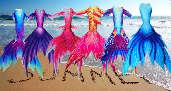 Girls / Women Bikini Free Surfing Mermaid Tail Baby Costume / Kids Swimwear