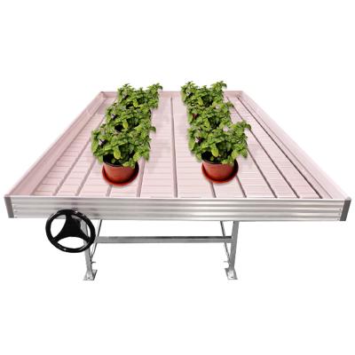 OEM ODM Anti Corrosion Greenhouse Rolling Benches 2x4 Flood And Drain Table