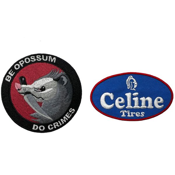 Les corrections faites sur commande en gros d'Applique de broderie cousent sur le fer sur les corrections tissées par habillement