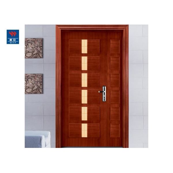 Hotel Entry Soundproof 60 Minutes UL Listed PVC Double Door Fire Rated Wood Doors