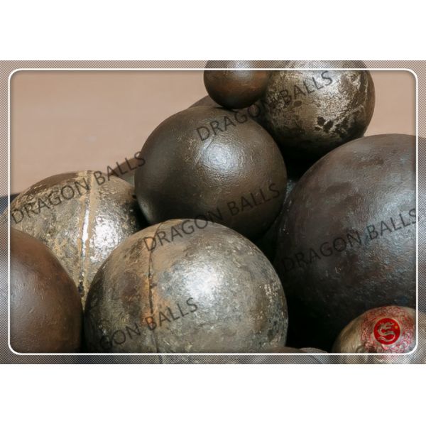 Mining / Cement Cast Iron Grinding Balls 90mm Diameter Abrasion Resistant