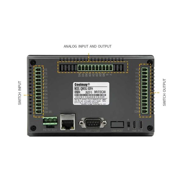 TFT 5Inch PLC Touch Panel 2AO Integrated Servo Motor Stepp Motor