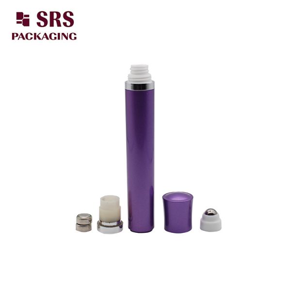DR004-10ml Customizable Vibrating Roll On Bottle For Beauty Products With Metalized Color
