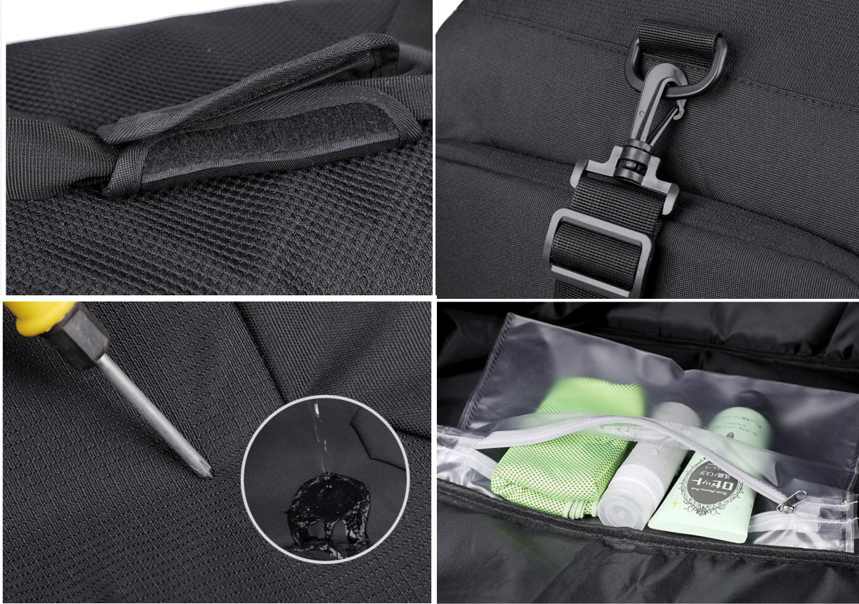 Customization Gym Sports Duffel Bag With Shoe Compartment & Wet Pocket