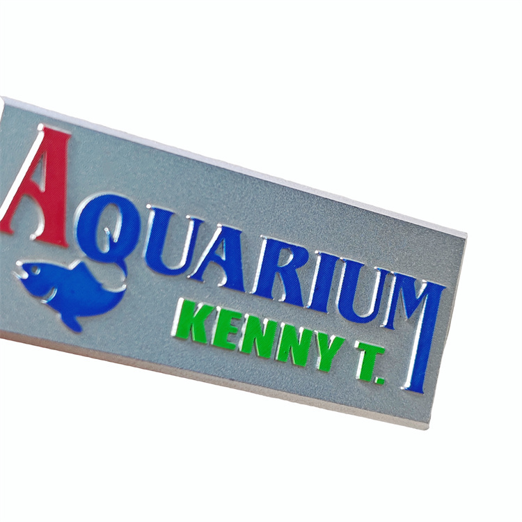 Custom High-Quality Multi-Color Die-Cast Aluminum Name Plates 