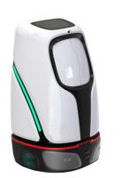individu net de service de distribution d'achats de robot de la publicité 50kg conduisant le robot de la livraison