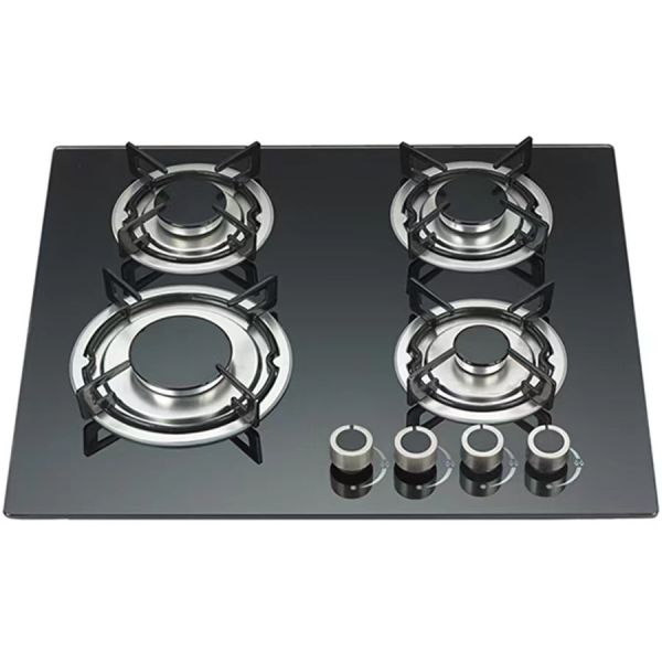 Metal Knob Household Stainless Steel Ring 2 Burner Gas Cooker Oven for Table Top Stove