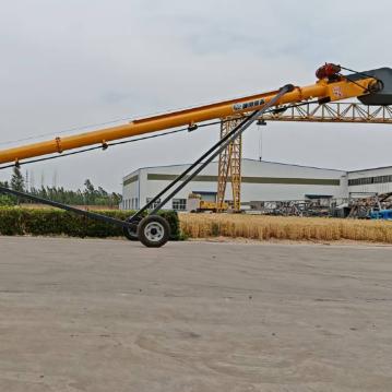 Transportador de cargador de buques de estilo tubería transportador de material a granel montado en la pista para puertos