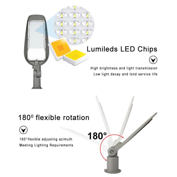 умное уличных светов модульное SMD СИД 100w 150w алюминиевое на открытом воздухе современное с поляком