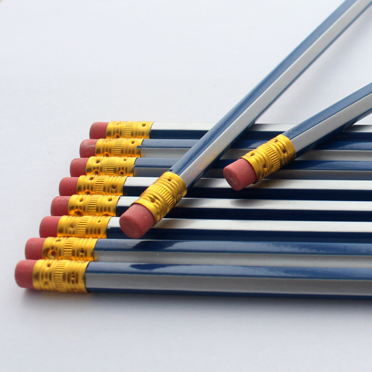 factory price presharpened 10pcs wood pencil hb with eraser