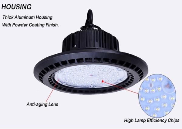 200W High Bay LED Lights Fittings / Gym LED Ufo High Bay For Highway Station