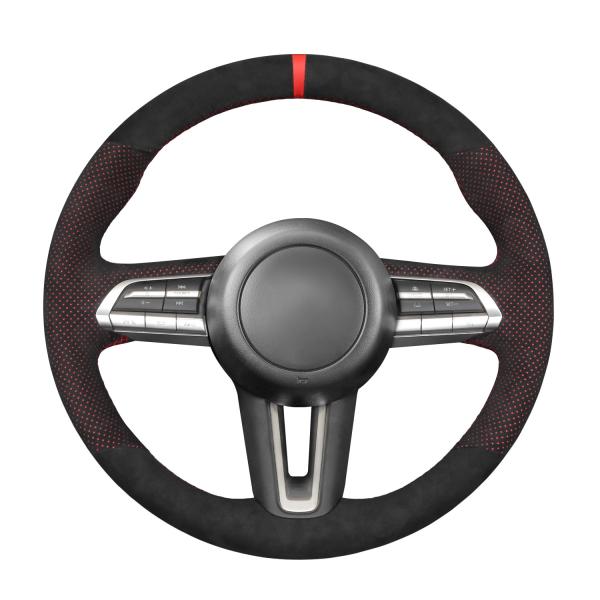 Hand Stitching Steering Wheel Cover for Mazda 3 2020 Protect and Personalize Your Car