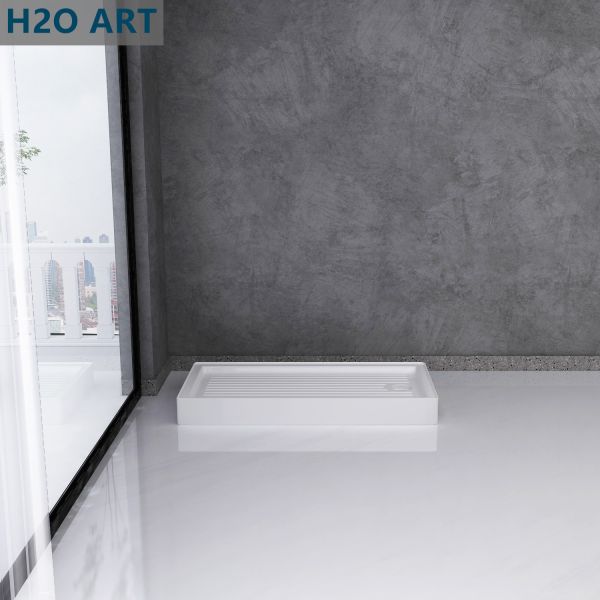 Acrylic Shower Tray with Rectangle Base Popular in Europe and South American Market