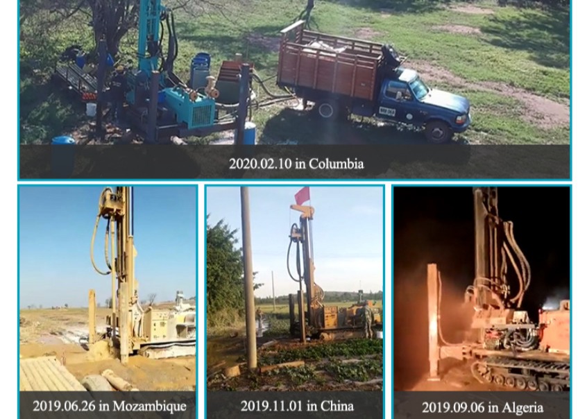 Тип пневматическая машина Crawler Borewell воды 400meter