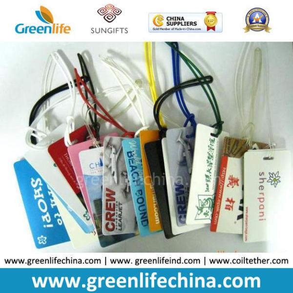 Custom Printed PVC Luggage Tag W/PVC Strip Connector