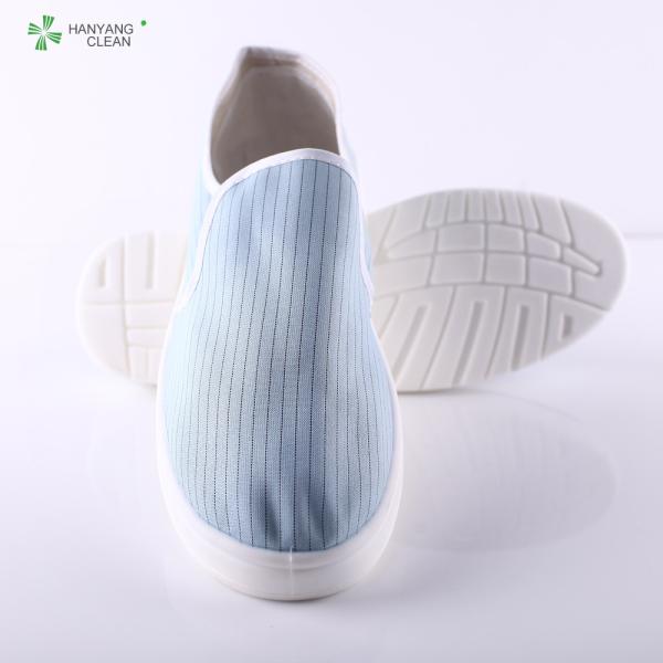 Anti static esd cleaning pu sole blue shoes