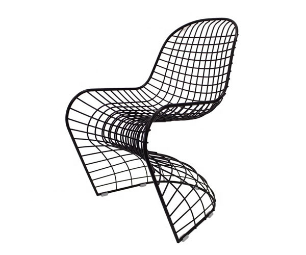 S сформировал классику дизайнерские простые 53x65x89cm стула провода металла на открытом воздухе обедая