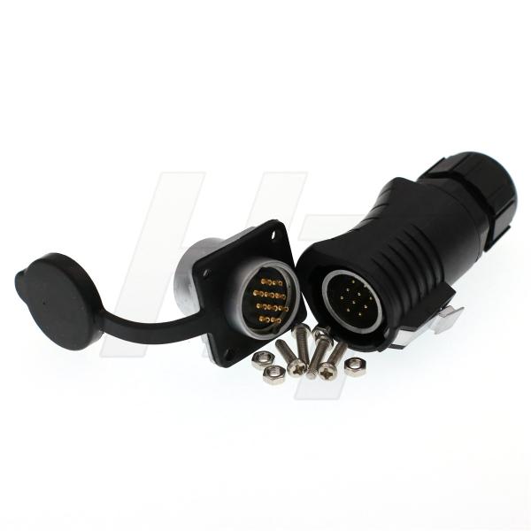 HangTon LP20 5A 10 Pin Connector Waterproof Male Plug Female Panel Mount Socket