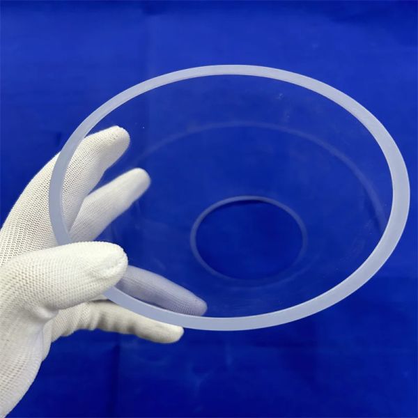 Customized High Temperature Resistant and Corrosion Resistant 99.99% SiO2 Quartz Glass Flange Tube