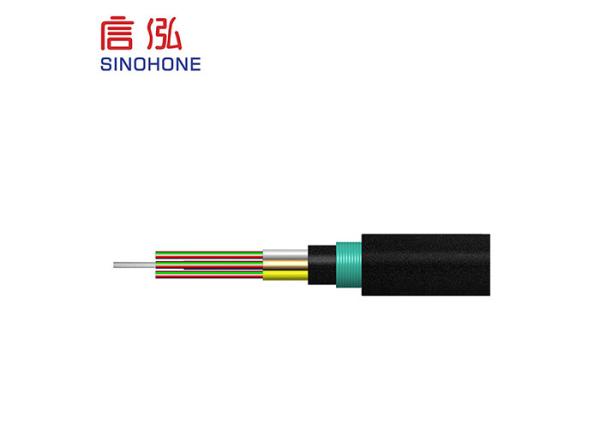 Buried Fiber Armored Fiber Optic Cable Layer Stranded Optical For Telecommunications