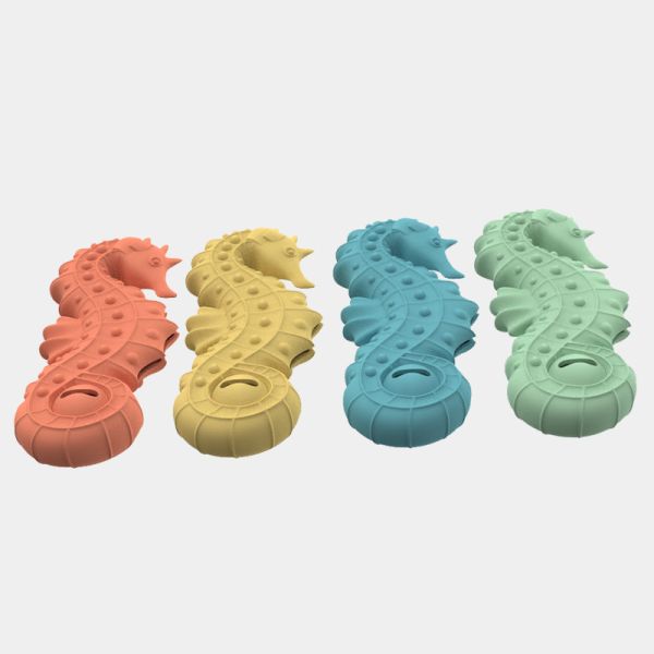 Vente à chaud sans BPA Chien de mer en silicone Puzzle jouet œuf chiot nourriture Slow Feeder Chien d'animaux de compagnie Jouets à mâcher en silicone