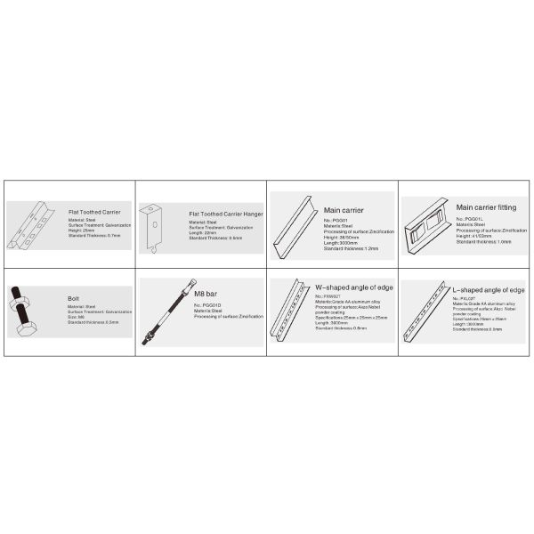 Decorative Commercial Metal Strip Aluminium / Aluminium Baffle Ceiling Panels 35mm Width 150mm Height