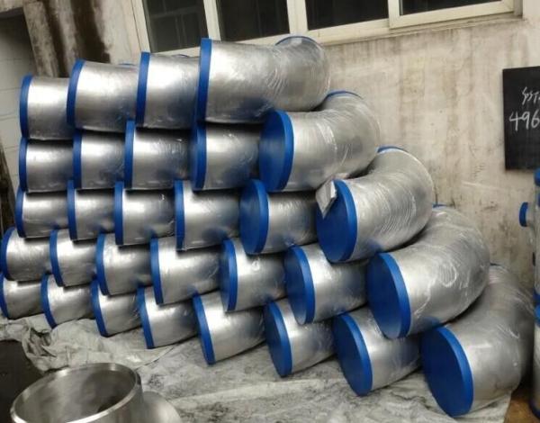 Right Angle Butt Weld Elbow , Mild Steel Weldable Elbows Forged Chemical Resistant