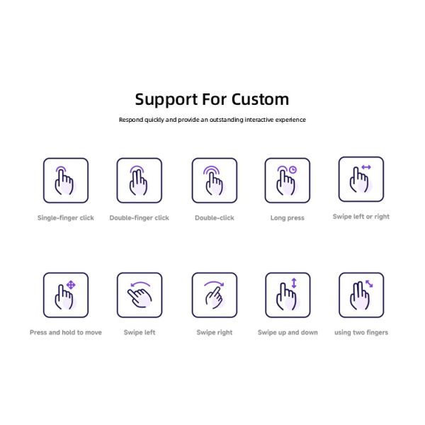 43-Inch Vertical Advertising Touch Control Display Customizable Floor-Standing Indoor Digital Signage Machine