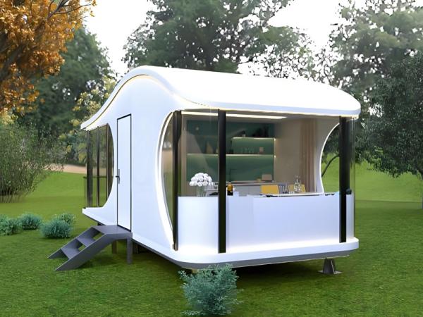 Blueharbor Smart Mobile House / Prefab Galvanized Steel Frame Space Capsule House