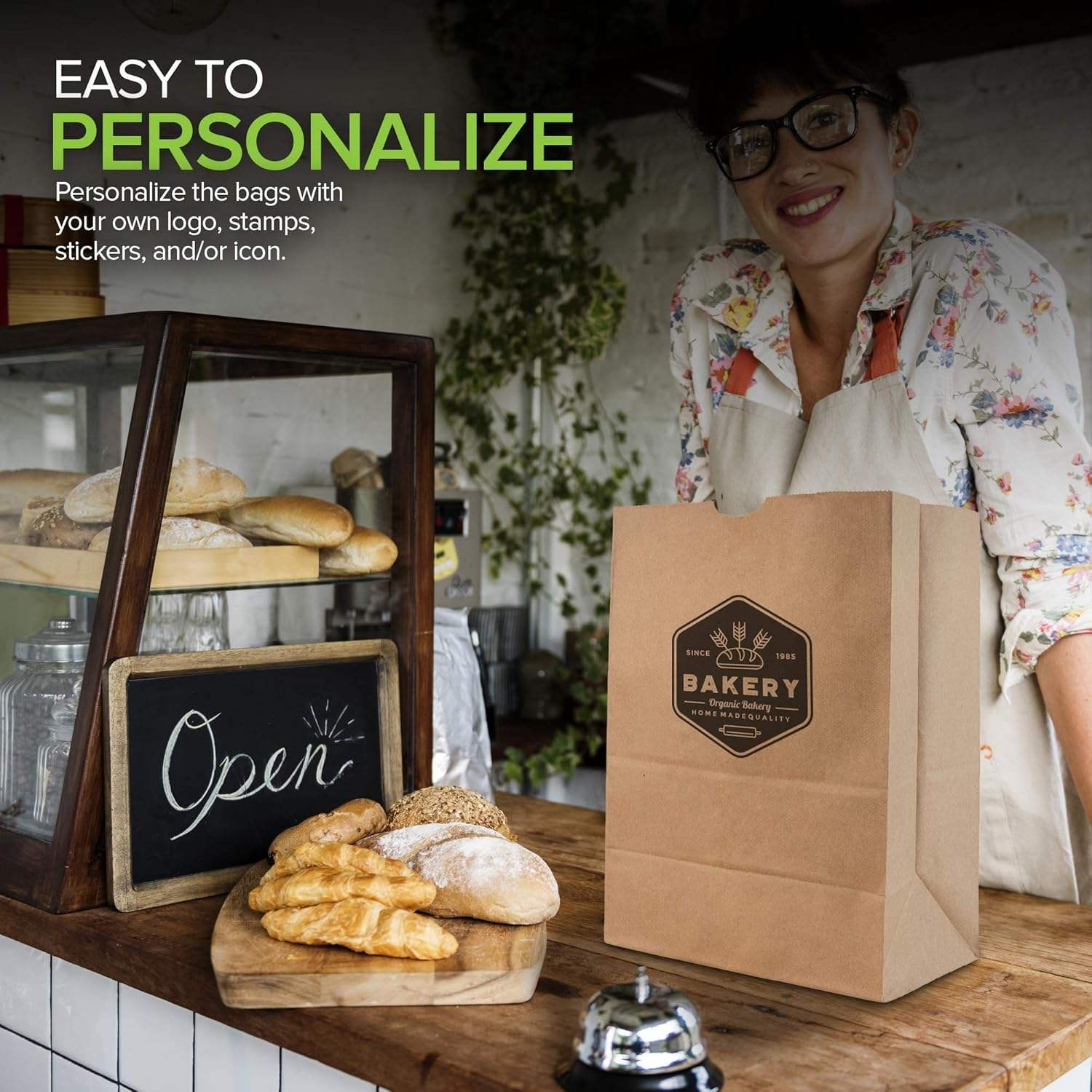 Made Branded Packaging For Custom Food Delivery Bread - Batch-Customized Paper Bags And Kraft Paper Bags