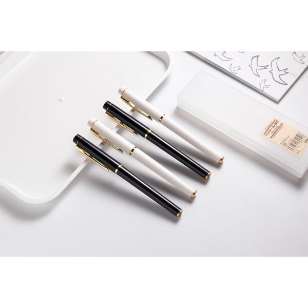 Настройка цветной канцелярской бумага Белая ручка Металлическая Простая графика Пластиковая гелевая ручка