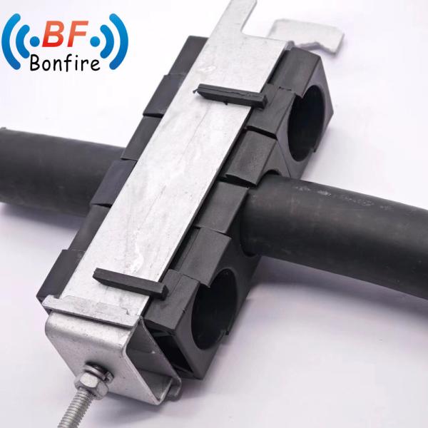 15.00cm * 6.00cm * 1.50cm Leaky Feeder Coaxial Cable Clamp for Easy Cable Management