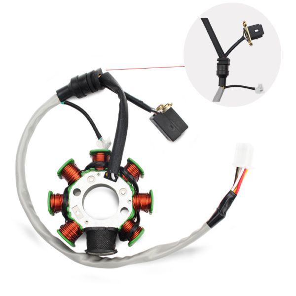 Peças de motocicletas bobina de estator de gerador magnético adequado para BM150 YAYE Acessórios de motor de motocicletas