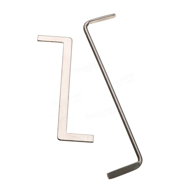 Juego de ganzúas Blue Klom de 18 piezas de acero inoxidable, juego de ganzúas de acero, abridor de cerraduras, suministros de cerrajería, ganzúas con número de seguimiento