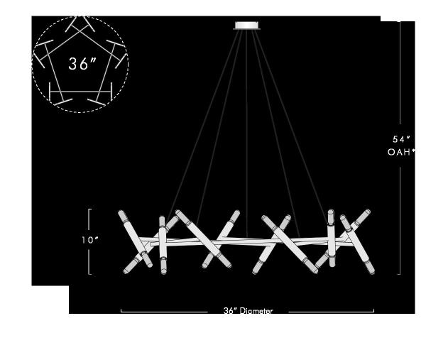 LE PETITE Crystal Chandelier - Copper Hardware for Villa & Home Decor