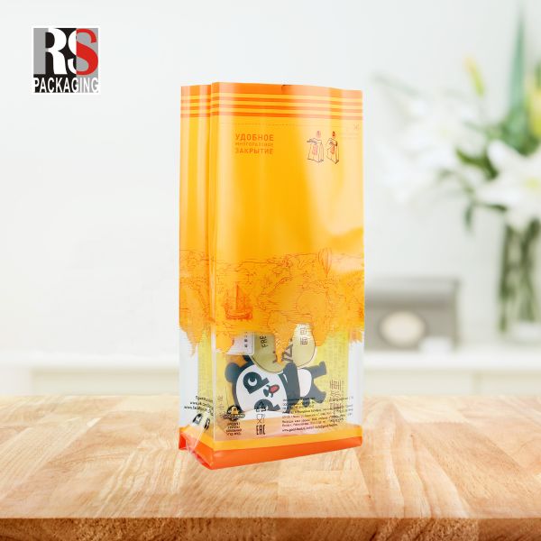 Частный маркировки партии Clear Opp Flat Bottom Bag натуральные съедобные пищевые упаковочные пакеты