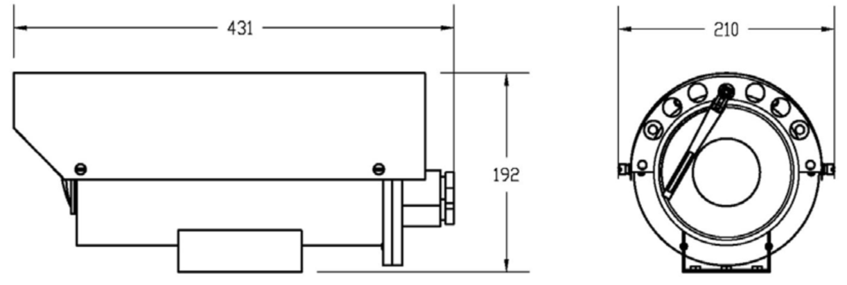 PEM300 316L IP68 Explosion Proof Camera Enclosure