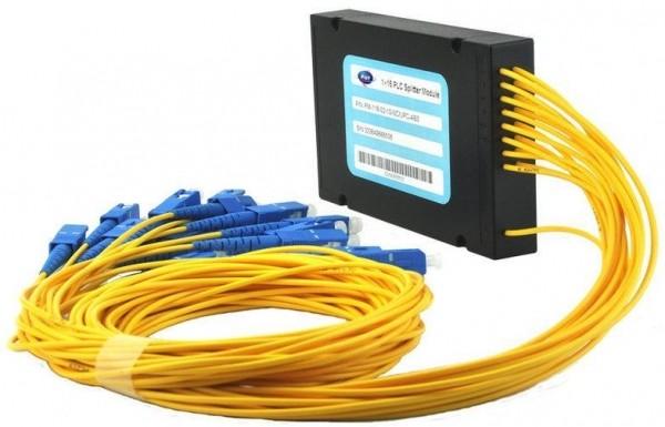 Customized Fiber Optic Plc Splitter 1*16 Module With Low Polarization Dependent Loss